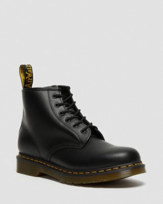 101 Yellow Stitch Smooth Leather Ankle Boots