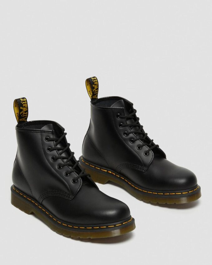101 Yellow Stitch Smooth Leather Ankle Boots 101 Yellow Stitch Smooth Leather Ankle Boots