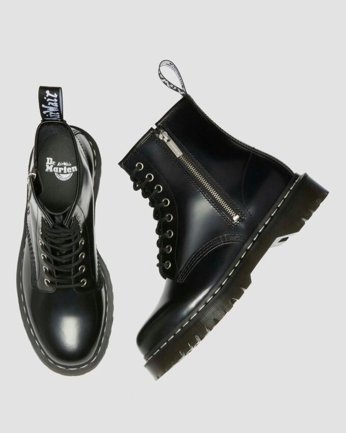 1460 Bex Smooth Leather Lace and Zip Boots 1460 Bex Smooth Leather Lace and Zip Boots