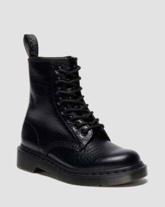 1460 CROCO Croc Emboss Leather Boots