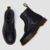 1460 Faux Fur Lined Grizzly Leather Lace Up Boots 1460 Faux Fur Lined Grizzly Leather Lace Up Boots