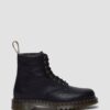1460 Faux Fur Lined Grizzly Leather Lace Up Boots 1460 Faux Fur Lined Grizzly Leather Lace Up Boots