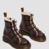 1460 Faux Fur Lined Lace-to-toe Leather Boots 1460 Faux Fur Lined Lace-to-toe Leather Boots