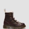 1460 Faux Fur Lined Lace-to-toe Leather Boots 1460 Faux Fur Lined Lace-to-toe Leather Boots