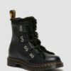 1460 Faux Fur Lined Leather Lace Up Boots 1460 Faux Fur Lined Leather Lace Up Boots