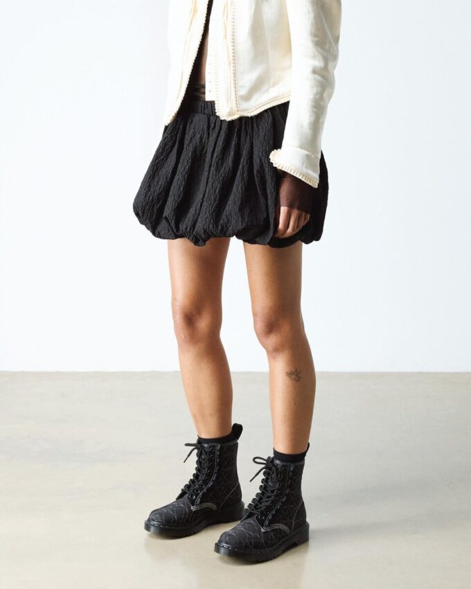 1460 FRILL Leather Lace Up Boots 1460 FRILL Leather Lace Up Boots
