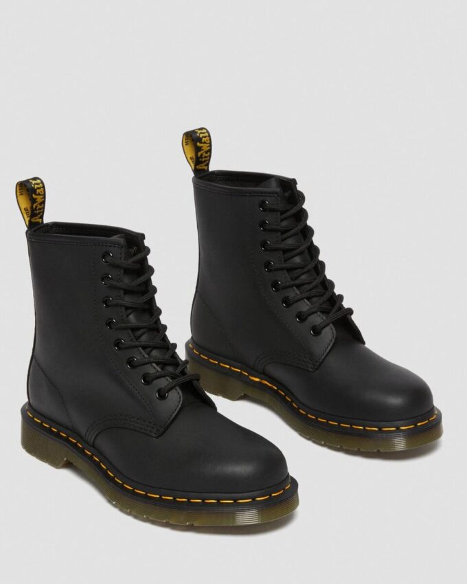 1460 Greasy Leather Lace Up Boots