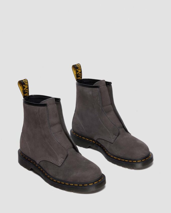 1460 LACELESS Nubuck Slip On Boots 1460 LACELESS Nubuck Slip On Boots