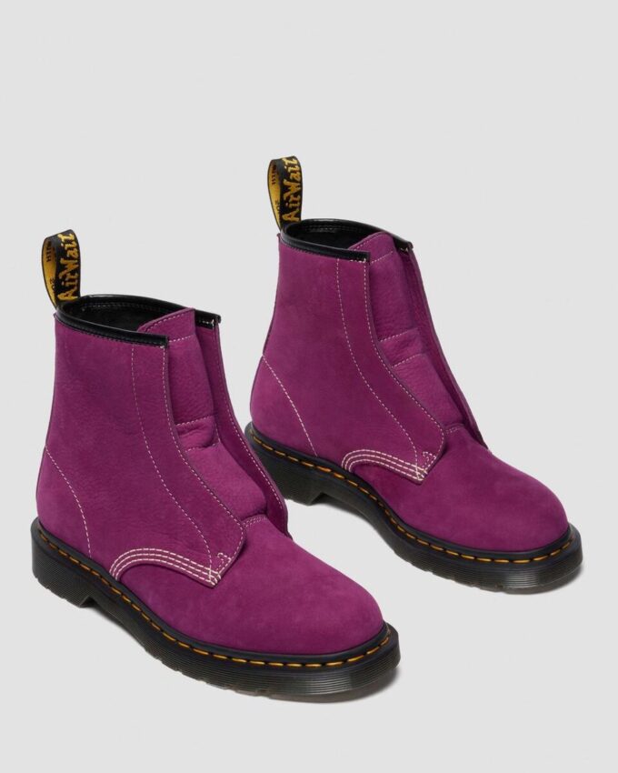 1460 LACELESS Nubuck Slip On Boots 1460 LACELESS Nubuck Slip On Boots
