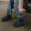1460 Made in England Emboss Suede Lace Up Boots 1460 Made in England Emboss Suede Lace Up Boots
