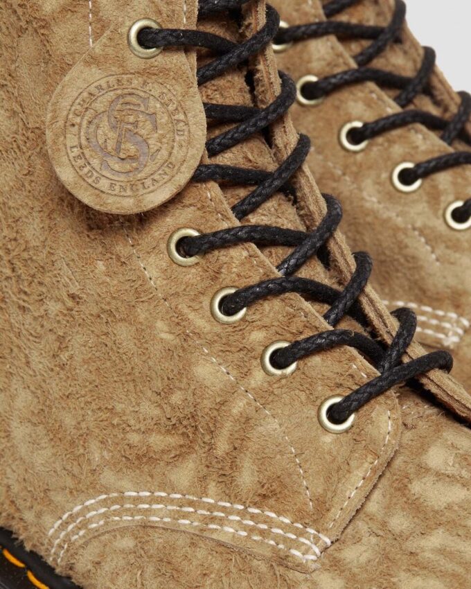 1460 Made in England Emboss Suede Lace Up Boots 1460 Made in England Emboss Suede Lace Up Boots