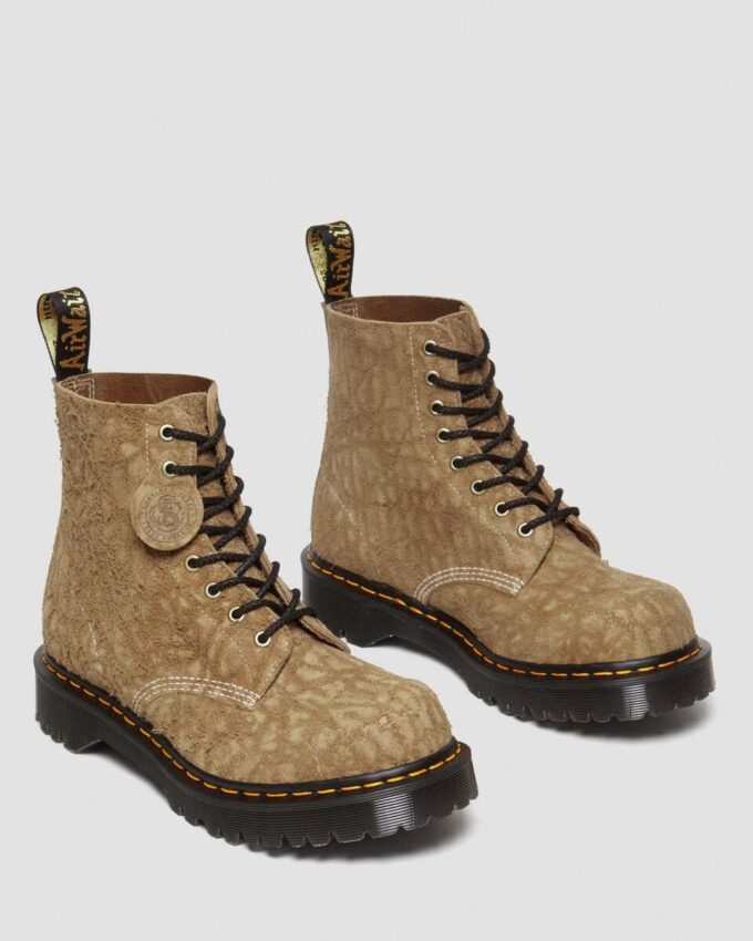 1460 Made in England Emboss Suede Lace Up Boots 1460 Made in England Emboss Suede Lace Up Boots