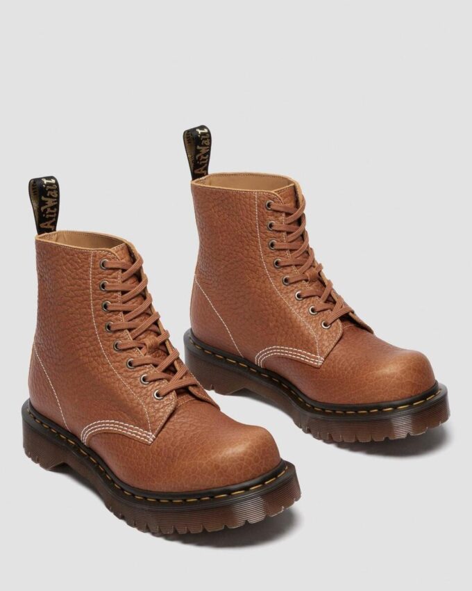 1460 Made in England Soft Boa Embossed Leather Bump Toe Boots 1460 Made in England Soft Boa Embossed Leather Bump Toe Boots