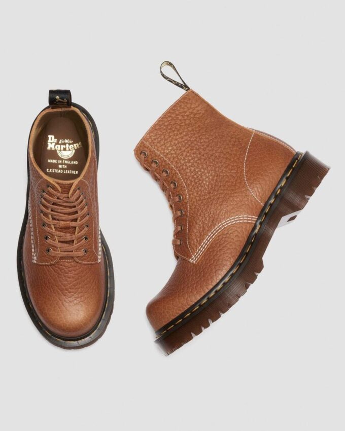 1460 Made in England Soft Boa Embossed Leather Bump Toe Boots 1460 Made in England Soft Boa Embossed Leather Bump Toe Boots