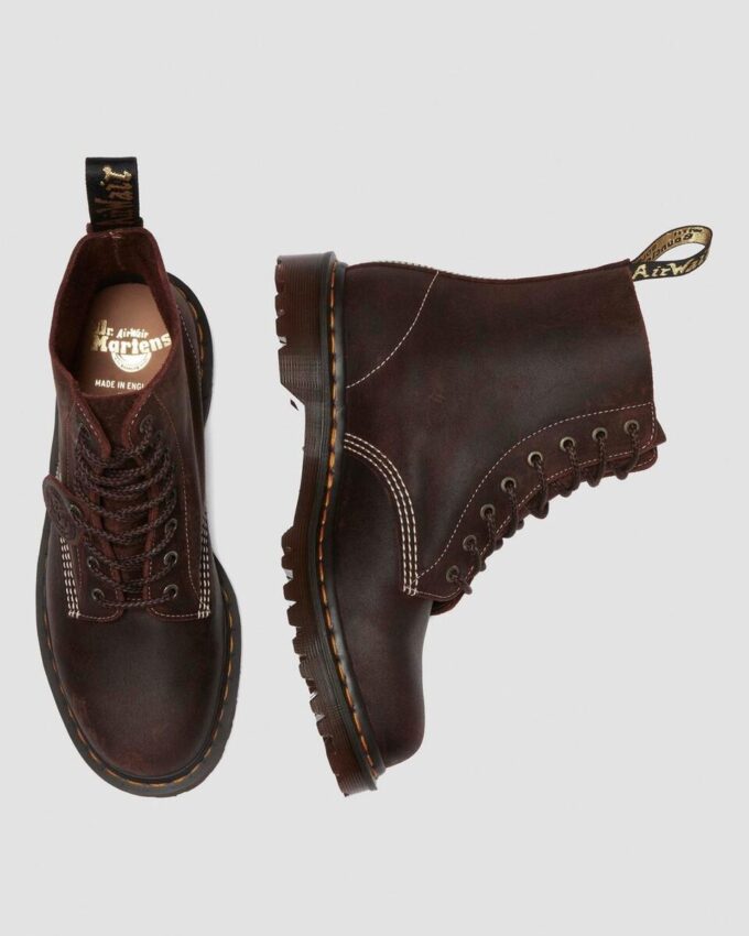 1460 Made in England Wax Commander Lace Up Boots 1460 Made in England Wax Commander Lace Up Boots