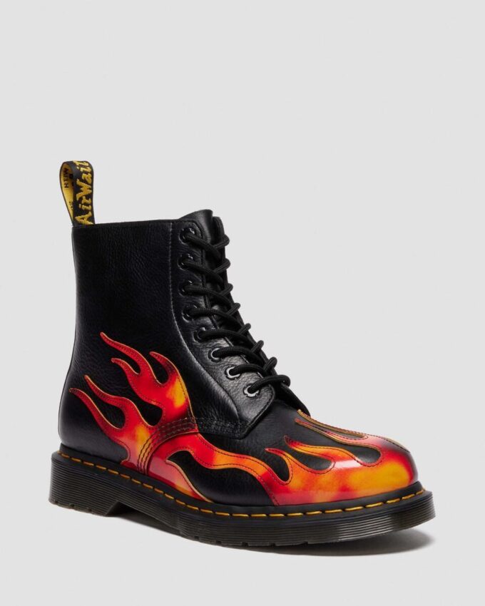 1460 PASCAL FLAME Arcadia Rub Off Leather Boots 1460 PASCAL FLAME Arcadia Rub Off Leather Boots