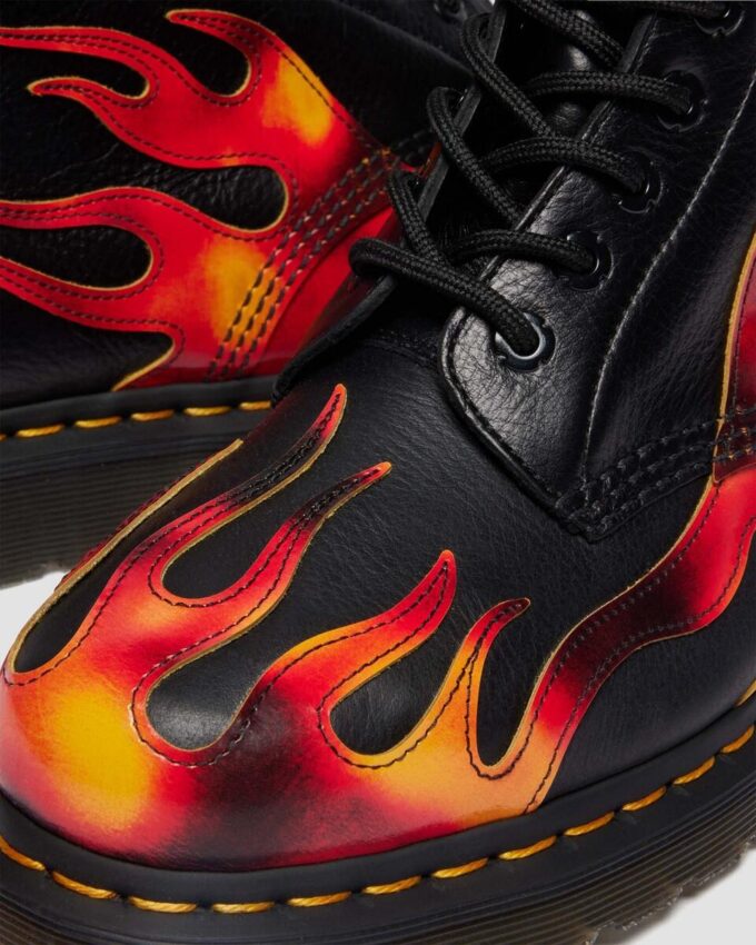 1460 PASCAL FLAME Arcadia Rub Off Leather Boots 1460 PASCAL FLAME Arcadia Rub Off Leather Boots