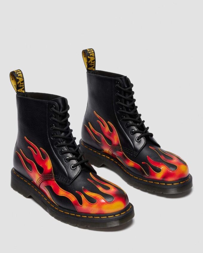 1460 PASCAL FLAME Arcadia Rub Off Leather Boots 1460 PASCAL FLAME Arcadia Rub Off Leather Boots