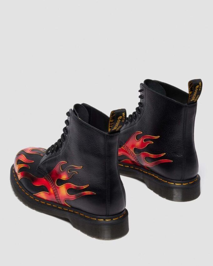 1460 PASCAL FLAME Arcadia Rub Off Leather Boots 1460 PASCAL FLAME Arcadia Rub Off Leather Boots