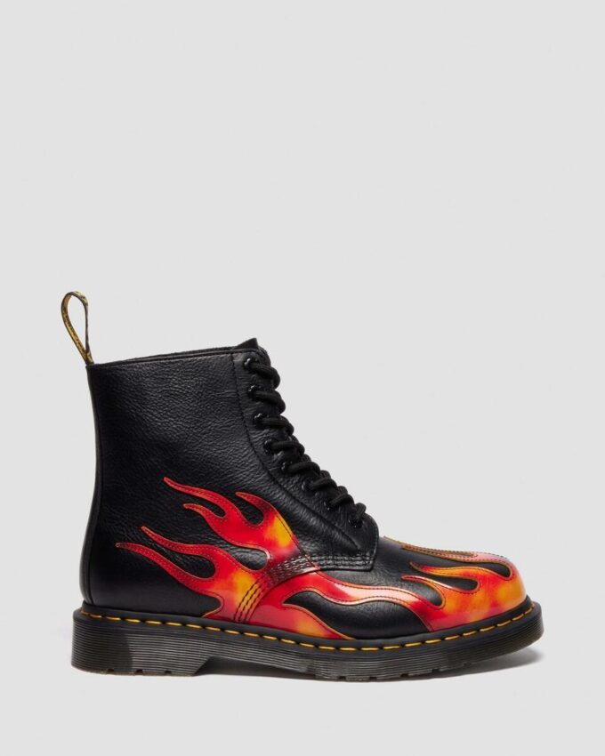 1460 PASCAL FLAME Arcadia Rub Off Leather Boots 1460 PASCAL FLAME Arcadia Rub Off Leather Boots