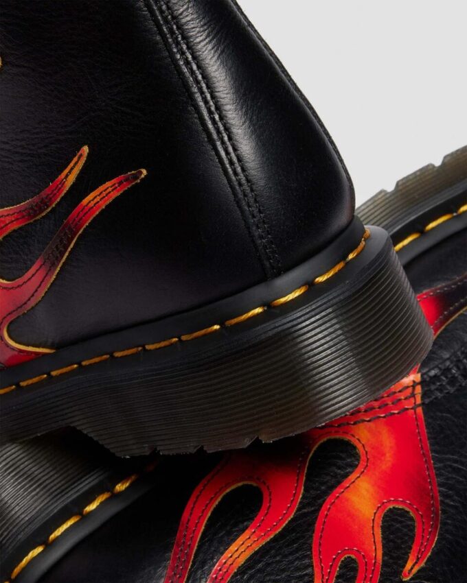 1460 PASCAL FLAME Arcadia Rub Off Leather Boots 1460 PASCAL FLAME Arcadia Rub Off Leather Boots