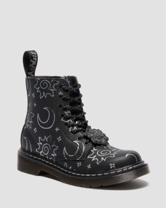 1460 PASCAL JUNIOR Reclaimed Leather Kids Lace Up Boots