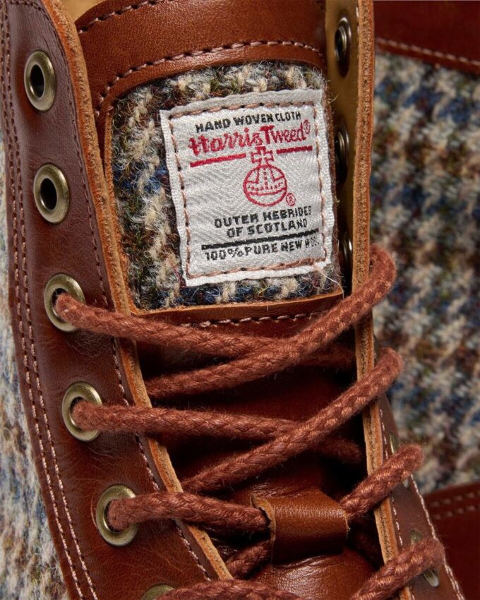 1460 Pascal Made In England Harris Tweed and Leather Boots 1460 Pascal Made In England Harris Tweed and Leather Boots