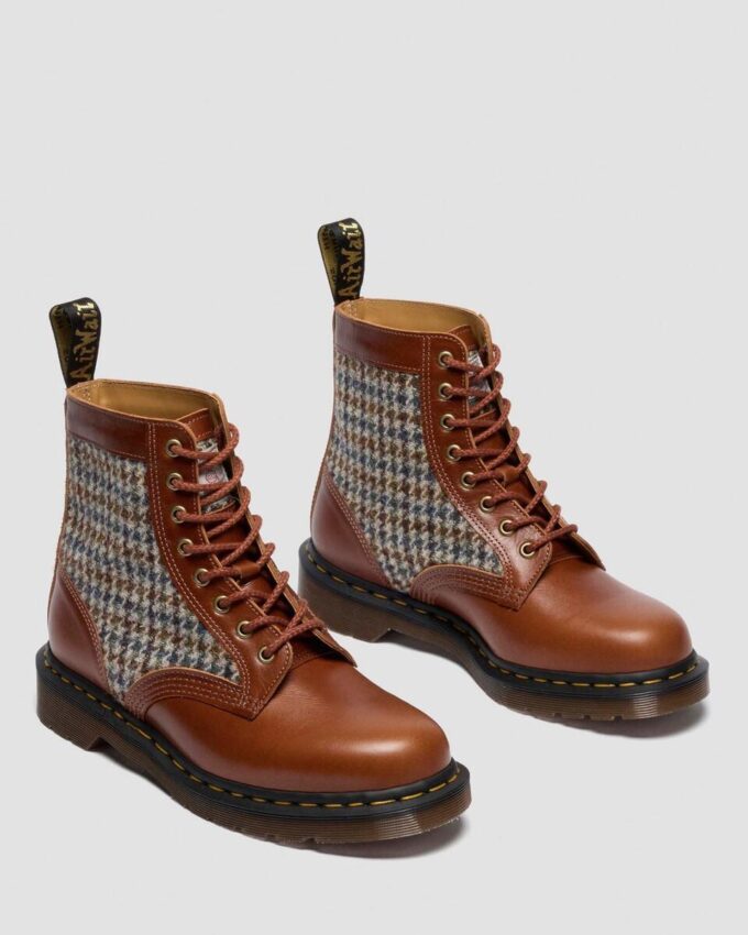 1460 Pascal Made In England Harris Tweed and Leather Boots 1460 Pascal Made In England Harris Tweed and Leather Boots