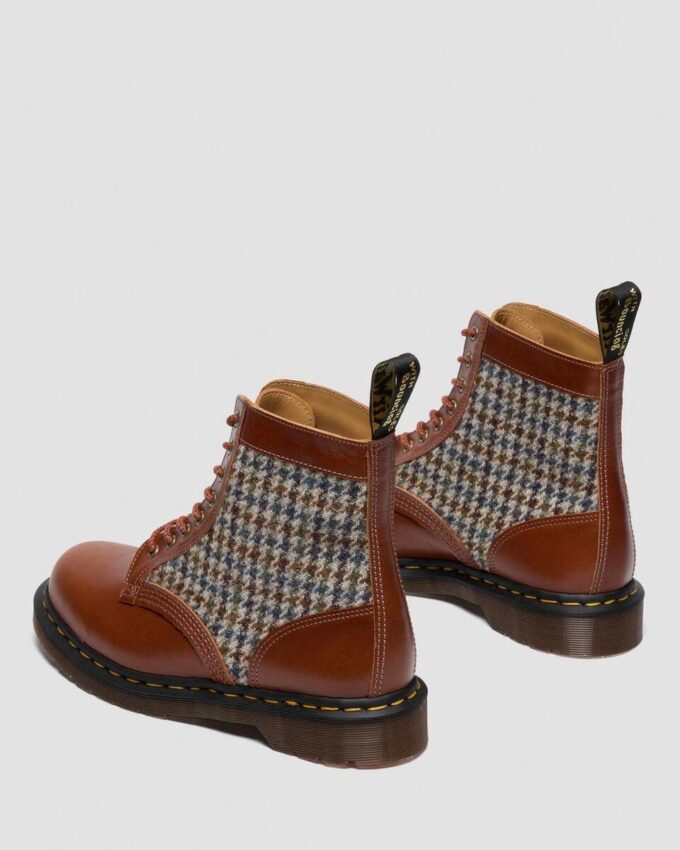 1460 Pascal Made In England Harris Tweed and Leather Boots 1460 Pascal Made In England Harris Tweed and Leather Boots