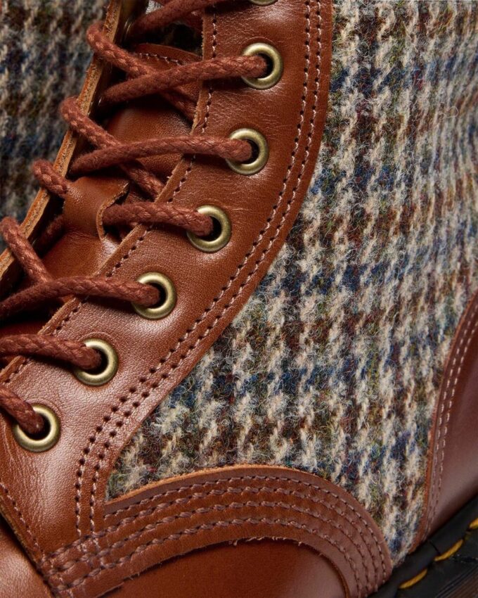 1460 Pascal Made In England Harris Tweed and Leather Boots 1460 Pascal Made In England Harris Tweed and Leather Boots