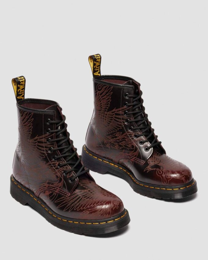 1460 PHOENIX Arcadia Rub Off Leather Boots 1460 PHOENIX Arcadia Rub Off Leather Boots