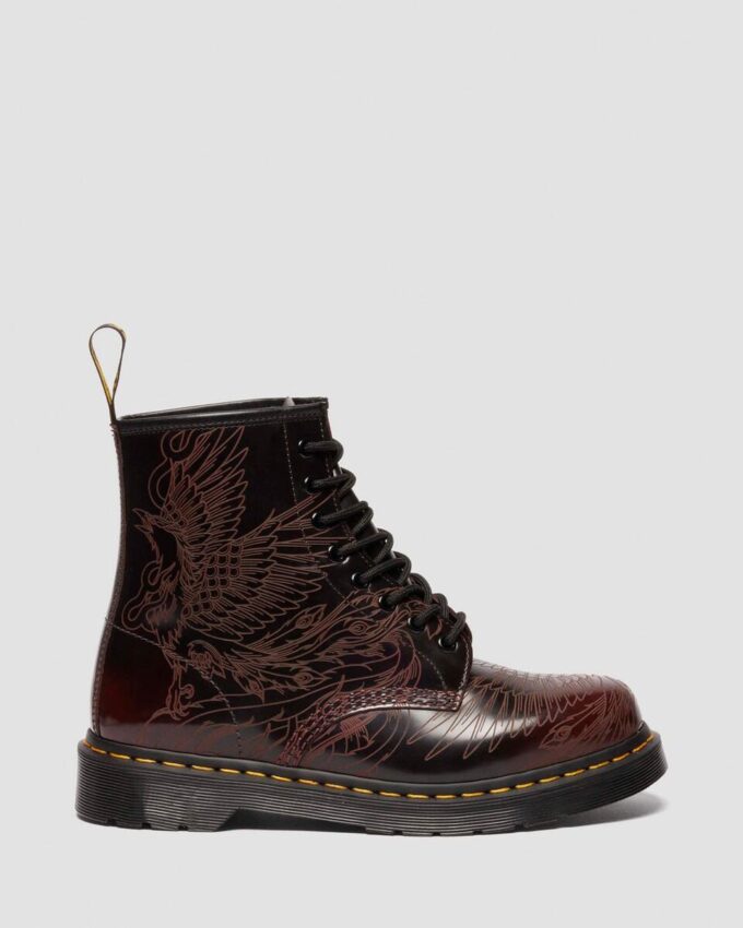 1460 PHOENIX Arcadia Rub Off Leather Boots 1460 PHOENIX Arcadia Rub Off Leather Boots