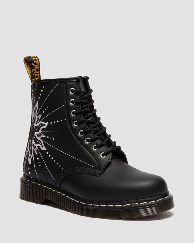 1460 SOLAR FLARE Reclaimed Leather Lace Up Boots 1460 SOLAR FLARE Reclaimed Leather Lace Up Boots