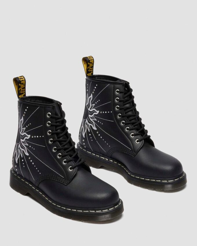 1460 SOLAR FLARE Reclaimed Leather Lace Up Boots 1460 SOLAR FLARE Reclaimed Leather Lace Up Boots
