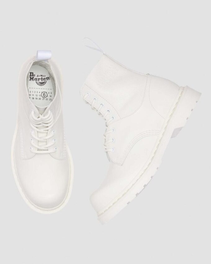 1460 Twist MM6 Smooth + Virginia Leather Lace Up Boots 1460 Twist MM6 Smooth + Virginia Leather Lace Up Boots