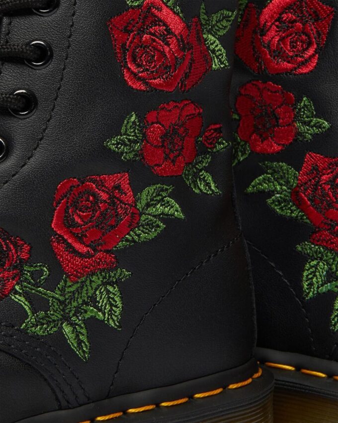 1460 Vonda Floral Leather Lace Up Boots 1460 Vonda Floral Leather Lace Up Boots