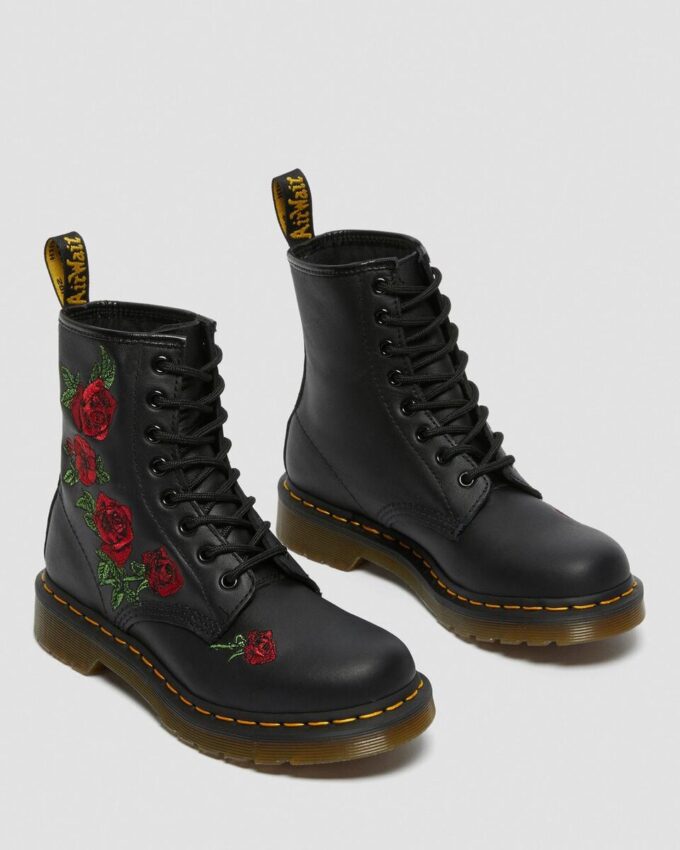 1460 Vonda Floral Leather Lace Up Boots 1460 Vonda Floral Leather Lace Up Boots