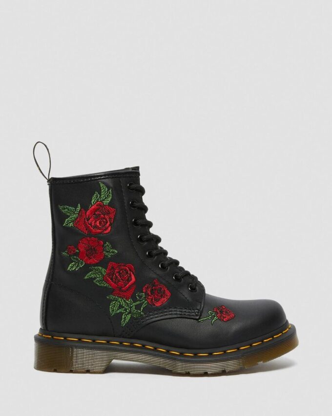1460 Vonda Floral Leather Lace Up Boots 1460 Vonda Floral Leather Lace Up Boots