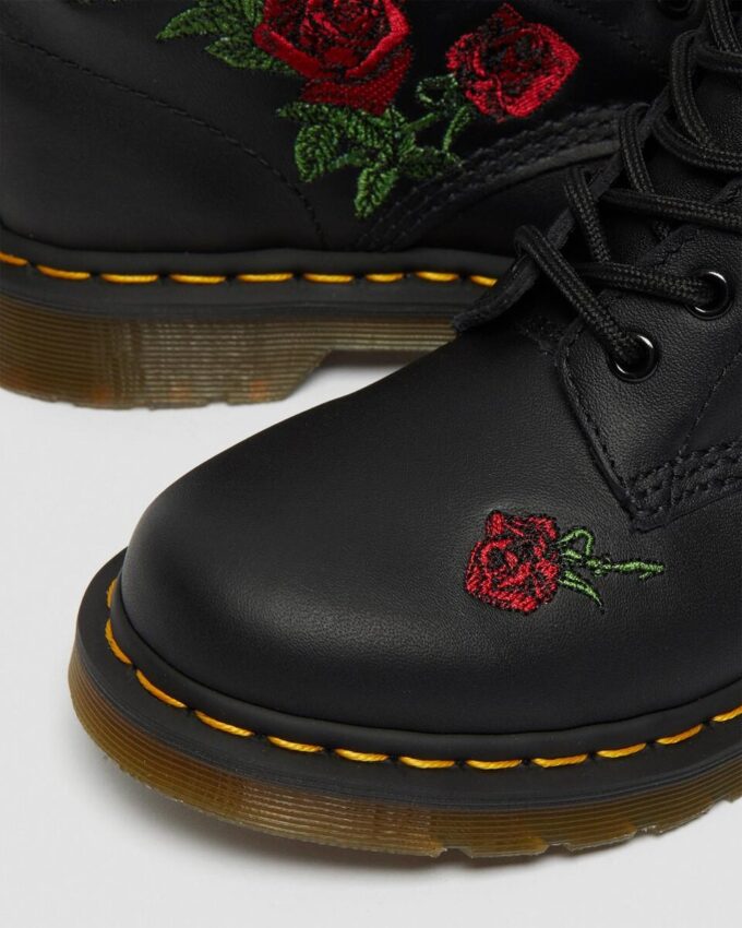 1460 Vonda Floral Leather Lace Up Boots 1460 Vonda Floral Leather Lace Up Boots