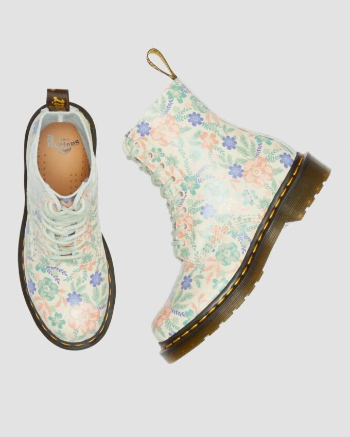 1460 Vonda Floral Reclaimed Leather Boots 1460 Vonda Floral Reclaimed Leather Boots
