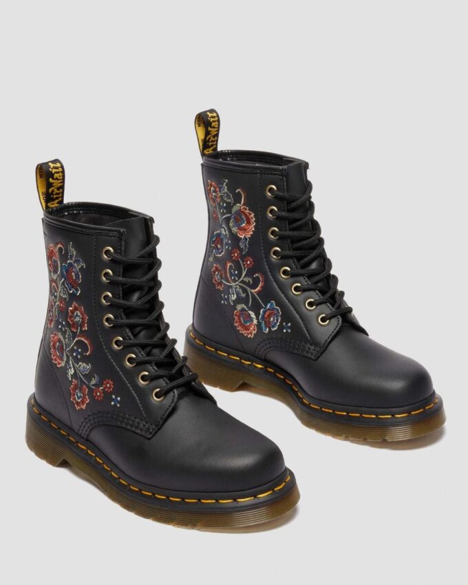 1460 VONDA TF Reclaimed Leather Floral Print Lace Up Boots 1460 VONDA TF Reclaimed Leather Floral Print Lace Up Boots