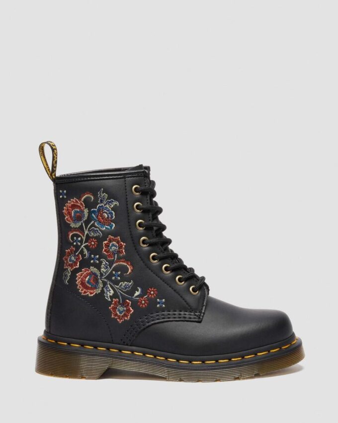 1460 VONDA TF Reclaimed Leather Floral Print Lace Up Boots 1460 VONDA TF Reclaimed Leather Floral Print Lace Up Boots