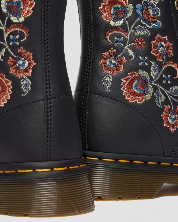 1460 VONDA TF Reclaimed Leather Floral Print Lace Up Boots 1460 VONDA TF Reclaimed Leather Floral Print Lace Up Boots
