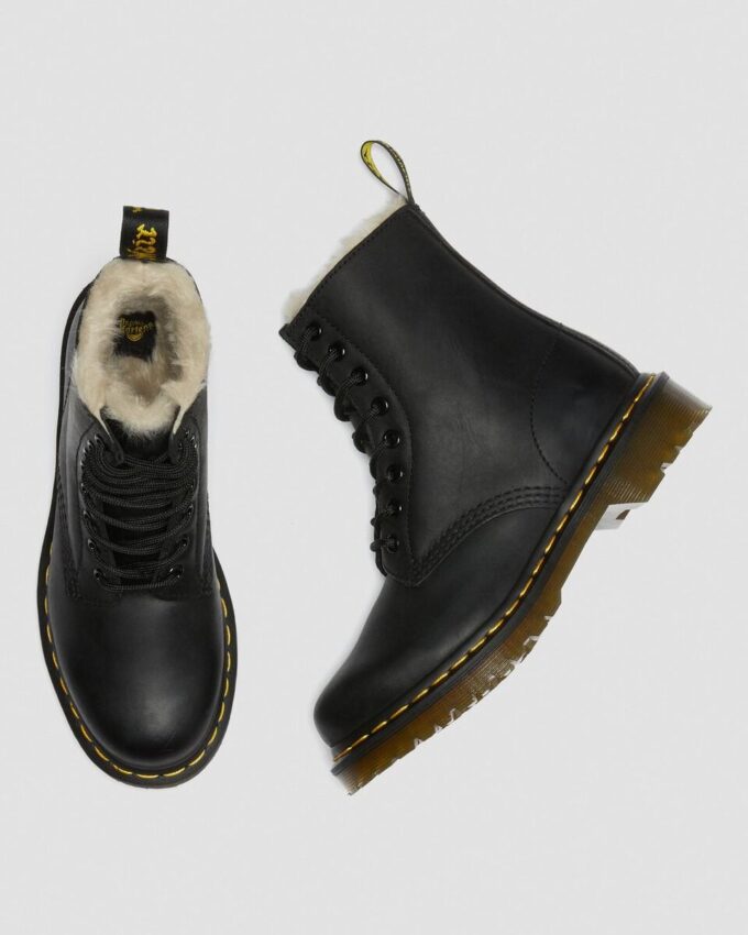 1460 Women's Faux Fur Lined Lace Up Boots 1460 Women's Faux Fur Lined Lace Up Boots