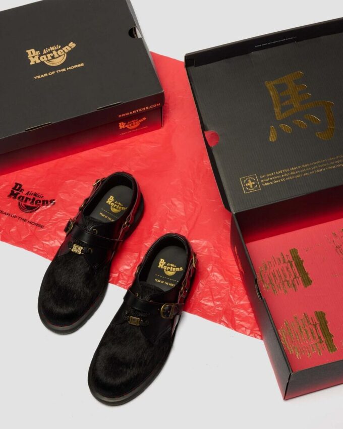 1461 YEAR OF THE HORSE Smooth & Hair On Leather Lace Up Shoes 1461 YEAR OF THE HORSE Smooth & Hair On Leather Lace Up Shoes