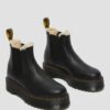 2976 Faux Fur Lined Platform Chelsea Boots 2976 Faux Fur Lined Platform Chelsea Boots