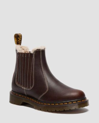 2976 leonore ii faux fur lined grizzly leather chelsea boots 1 330x413 - 2976 Leonore II Faux Fur Lined Grizzly Leather Chelsea Boots