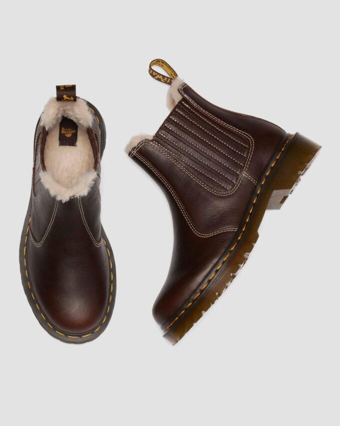 2976 Leonore II Faux Fur Lined Grizzly Leather Chelsea Boots 2976 Leonore II Faux Fur Lined Grizzly Leather Chelsea Boots