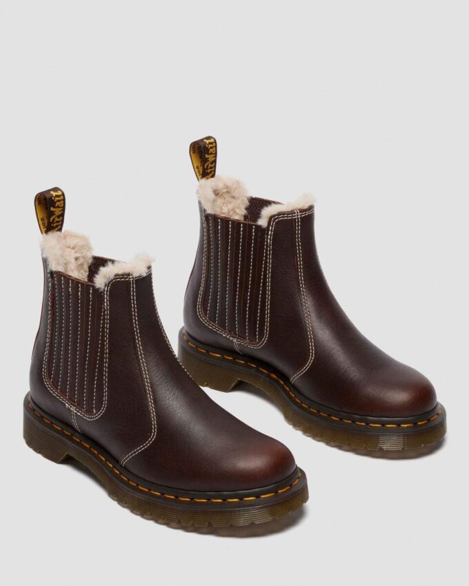 2976 Leonore II Faux Fur Lined Grizzly Leather Chelsea Boots 2976 Leonore II Faux Fur Lined Grizzly Leather Chelsea Boots