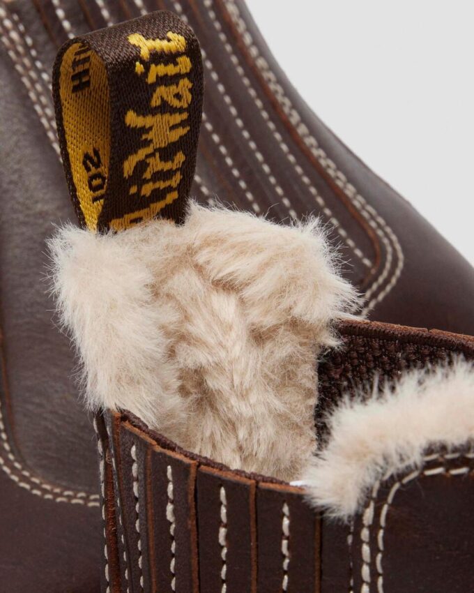 2976 Leonore II Faux Fur Lined Grizzly Leather Chelsea Boots 2976 Leonore II Faux Fur Lined Grizzly Leather Chelsea Boots